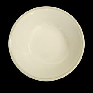 Set of 4 Corelle by Corning 6.25" Green Rim Cereal Bowls Made in USA Vintage